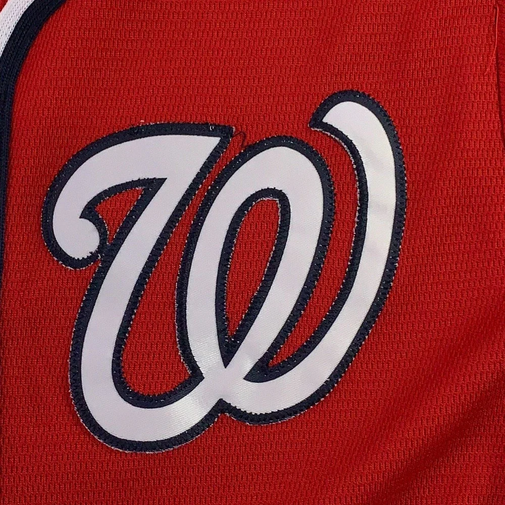 Majestic Boys Medium 10/12 Red Washington Nationals Bryce Harper #34 MLB Jersey